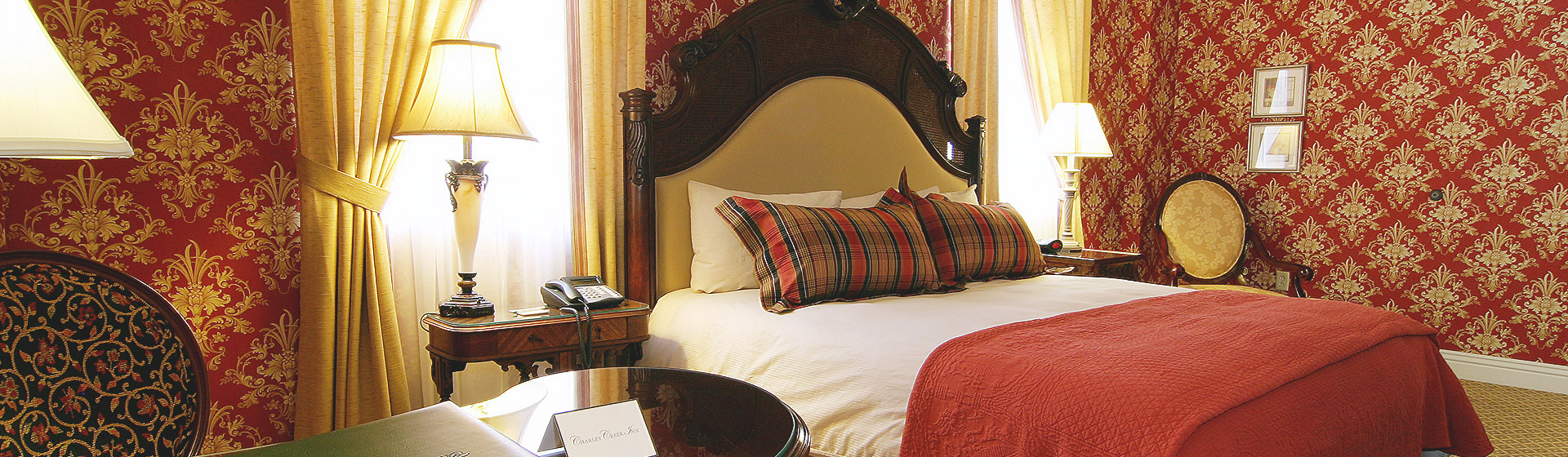 Bedroom at Charley Creek Inn - Wabash, Indiana